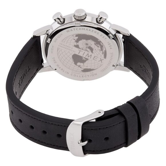 NWT Authentic Timex Marlin Chronograph Quartz Silver Dial Men's Watch - Picture 3 of 3